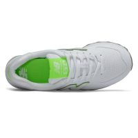 New Balance (Нью Баланс) 574 белые с зеленым