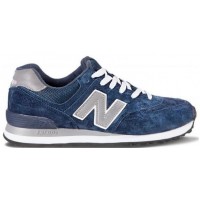 New Balance мужские кроссовки 574 синие с серым
