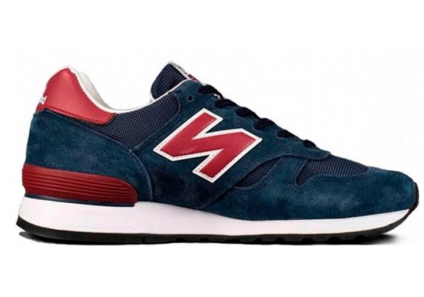 New Balance мужские кроссовки 574 синие с красным