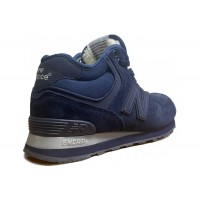 Мужские кроссовки New Balance 574 замшевые синие