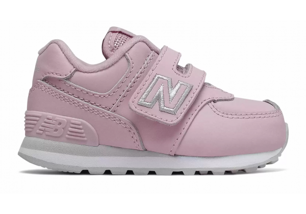  Детские кроссовки New Balance 574 Hook and Loop розовые