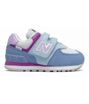  Детские кроссовки New Balance 574 Hook and Loop голубые