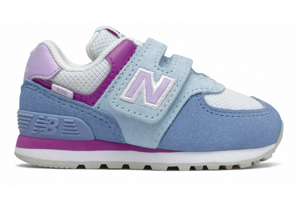  Детские кроссовки New Balance 574 Hook and Loop голубые