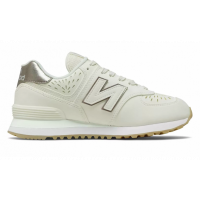 Кроссовки New Balance 574 Classic белые с серебристым