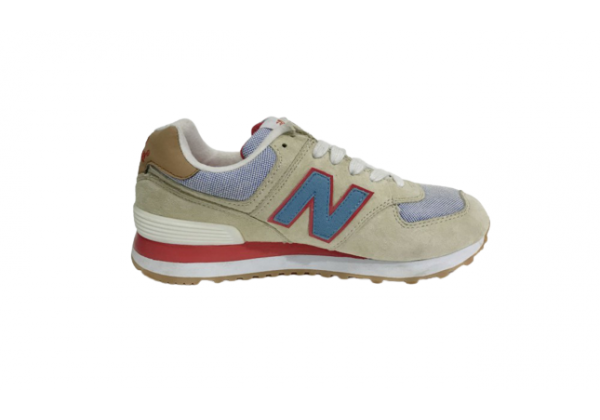 Кроссовки New Balance 574 Classic песочные с синим