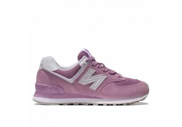 New Balance женские кроссовки 574 фиолетовые с белым