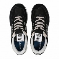 New Balance кроссовки 574 Classic с белой подошвой черные