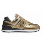 Кроссовки New Balance 574 женские золотистые