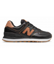 Кроссовки New Balance 574 Classic женские кожаные черные