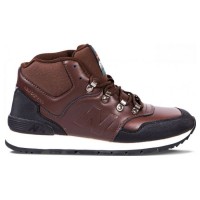 New Balance мужские кроссовки 574 Mid темно-коричневые кожаные