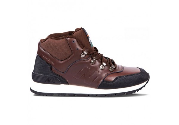 New Balance мужские кроссовки 574 Mid темно-коричневые кожаные