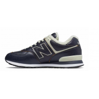 Кроссовки New Balance 574 кожаные темно-синие