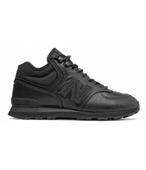 New Balance мужские кроссовки 574 Mid Черные кожаные