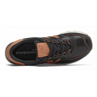 Кроссовки New Balance 574 Classic кожаные черно-коричневые
