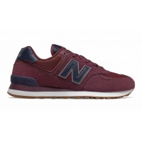 New Balance мужские кроссовки 574 бордово-черные