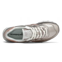 New Balance кроссовки 574 Metallic серебристые