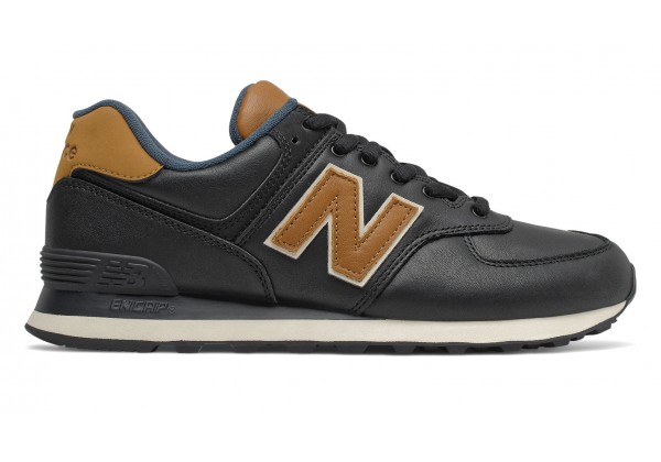 New Balance 574 Classic черные с коричневым