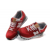 New Balance 574 Красно-белые