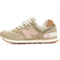 Кроссовки New Balance 574 Classic Бежево-розовые
