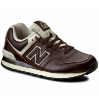 Кроссовки New Balance 574 Classic Коричневые кожаные