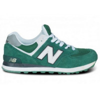 New Balance 574 светло-зеленые с белым