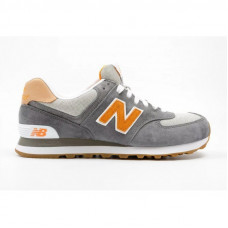 Кроссовки New Balance 574 Classic Серо-оранжевые