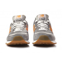 Кроссовки New Balance 574 Classic Серо-оранжевые